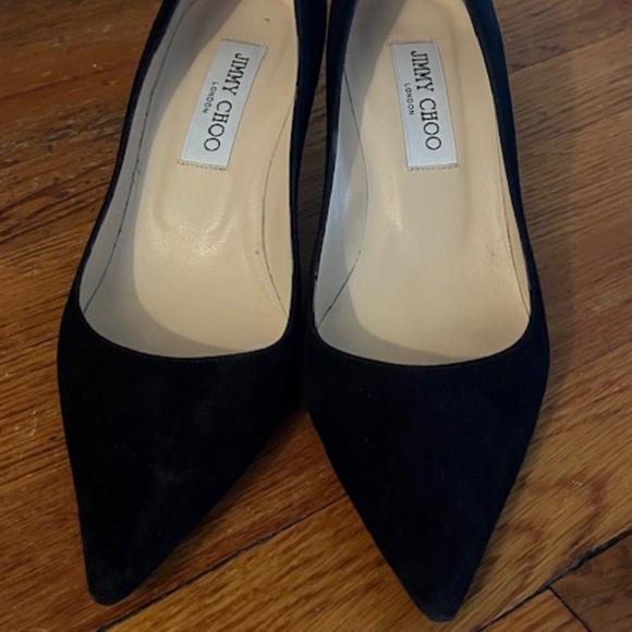Jimmy Choo Romy 60, black suede shoes, size 37 - Picture 1 of 3